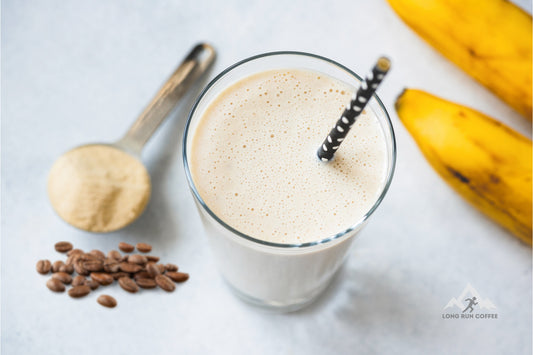 Banana bread coffee protein shake recipe